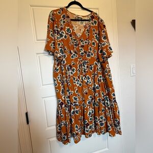 Fall knee length dress 2x